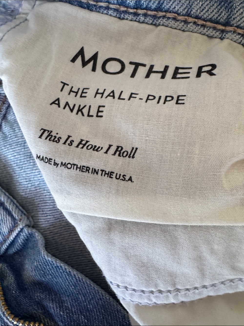 MOTHER Light Blue Relaxed Straight-Leg Jeans - Picture 12 of 12